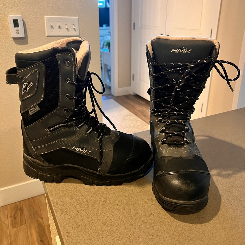 HMK Womens Snowmobile riding boats. Size 10 (fit like 9.5 with thick sock)